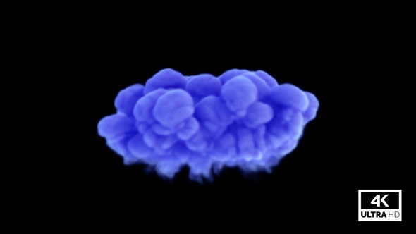 Soft Blue Smoke Blast 4K alt