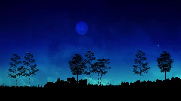 Beautiful Nature view of blue evening sky
