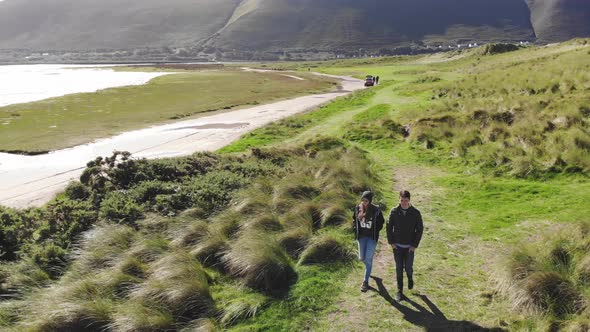 A Walk Through the Dunes of the Irish West Coast – Aerial Drone Footage