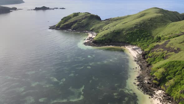 Aerial View Beach, Merese Hill, Lombok