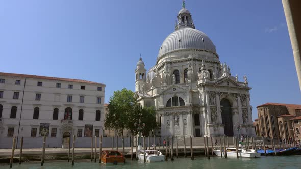 Basilica Santa Maria in Venice From Boat