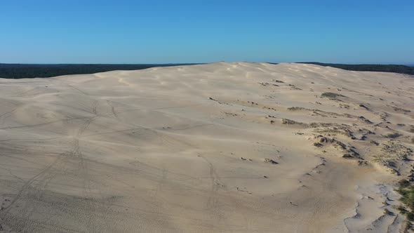 Dune du Pilat Sandhill in Arcachon Bassin France opposite Cap Ferret with a height of over 100 meter