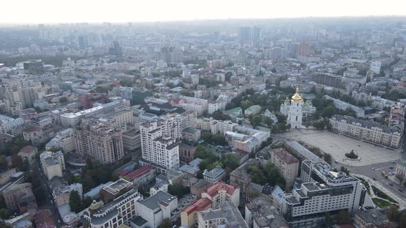 Kyiv - the Capital of Ukraine. Aerial View. Kiev