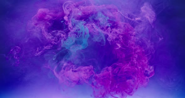 Paint Water Splash Color Smoke Circle Pink Blue