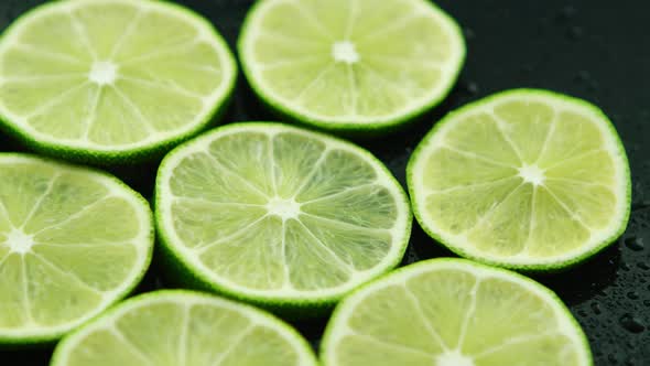 Slices of Sour Fresh Lime 