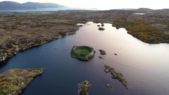 Aerial View of Doon Fort By Portnoo  County Donegal  Ireland
