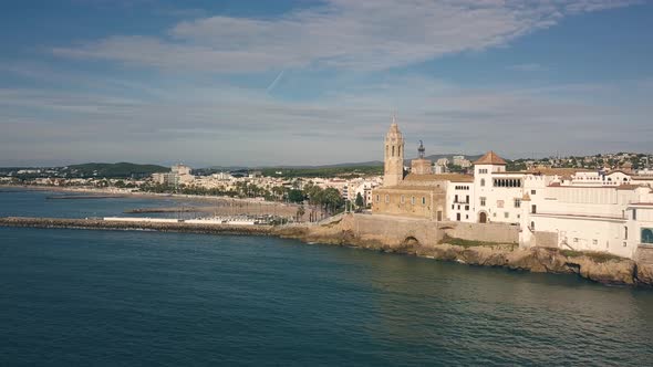 Aerial View of Sitges
