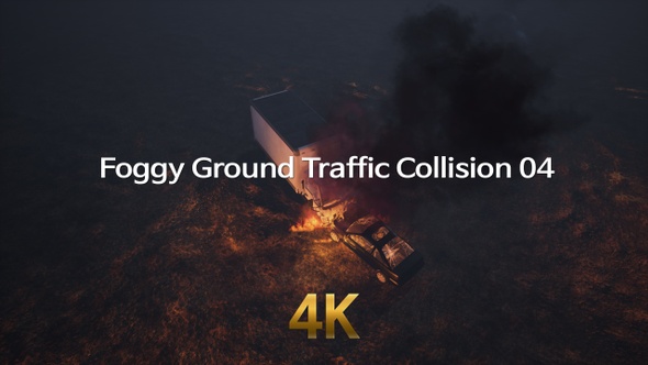Foggy Ground Traffic Collision 4K 04