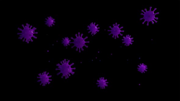 Floating Virus - Centered [Purple]