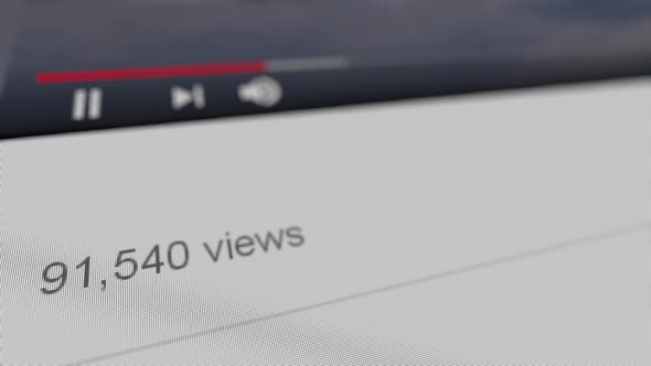 Rising Number of Views of a Popular Video Clip