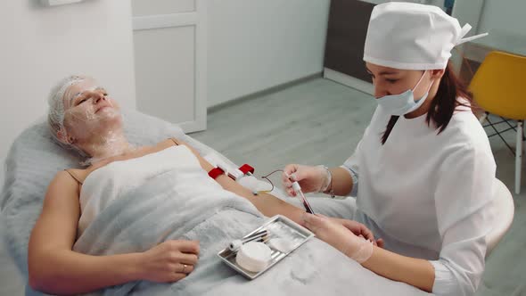 Blood Sampling in a Beauty Salon