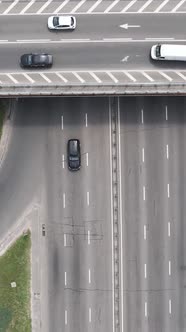 Cars on the Road Aerial View