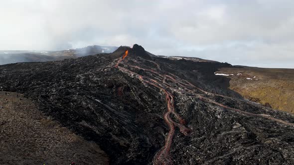 Fagradalsfjall volcano in South West Iceland