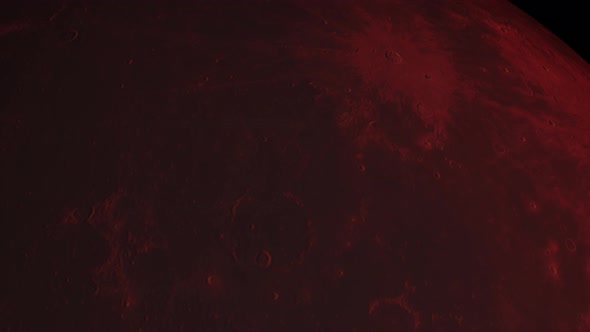 Concept-UR1 View of the Realistic Blood Moon from Space