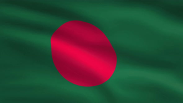 Bangladesh Windy Flag Background 4 K