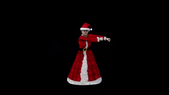 Santa Mom Dance 1 - Christmas Concept