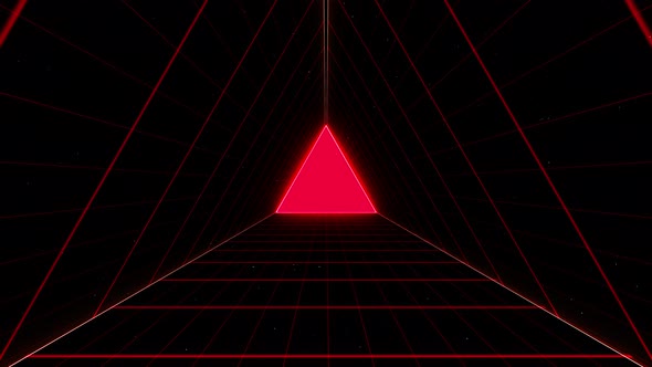 Motion Wave VJ Retro Style 80s Grid Triangles alt