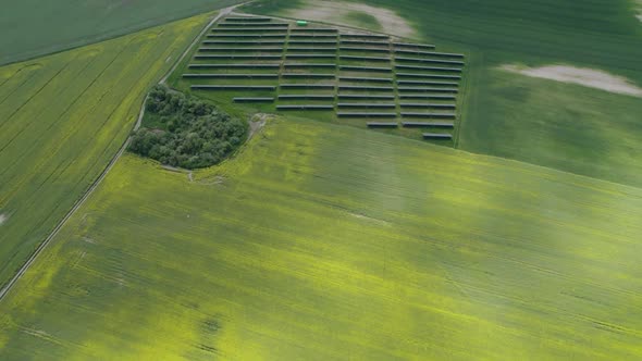 Aerial Photovoltaic Farm 03