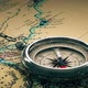 Detailed Old Compass On A Vintage Map - VideoHive Item for Sale