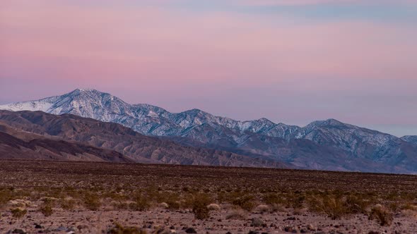 Sunset - Telescope Peak and the Panamint Range