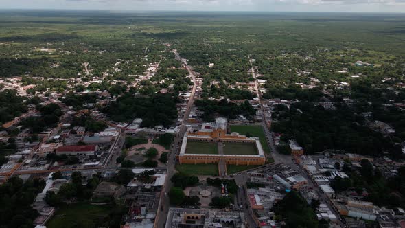 Orbit view of Izamal main church