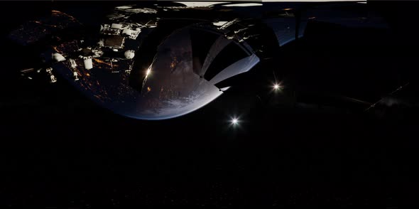 Timelapse ISS in Virtual Reality 360 Degree Video