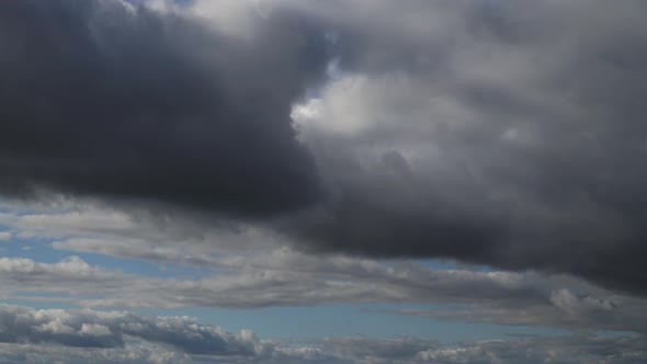 Fast Clouds After Rain Time Lapse