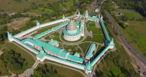 New Jerusalem Monastery, Russia. Aerial