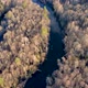 Aerial View of the River Between the Pines - VideoHive Item for Sale