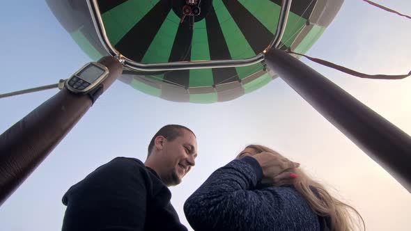 Adventure Love Couple Hot Air Balloon Watermelon