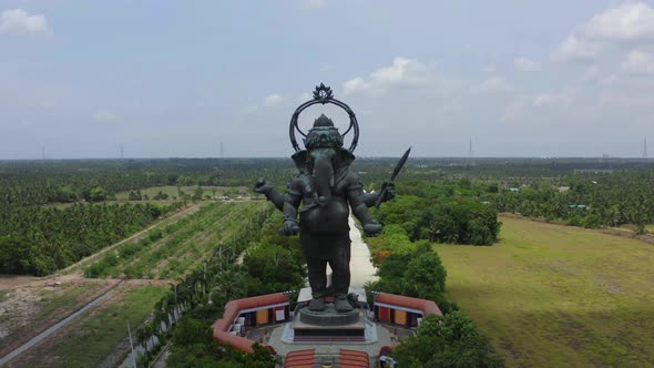 Ganesha Bronze Statue  Khlong Khuean Ganesh International Park in Chachoengsao Thailand