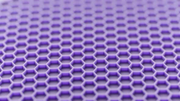 Abstract Purple Honeycomb Pattern Looped Spinning Fullframe Background