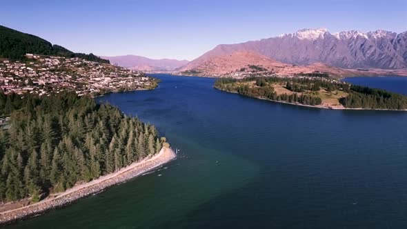 Queenstown from air