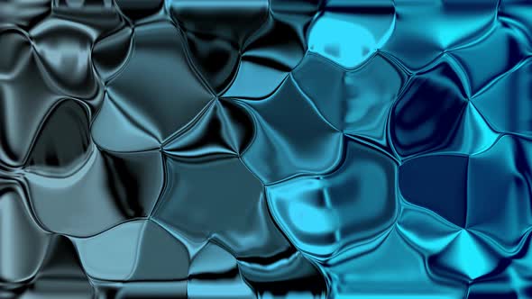 Gray Cyan Gradient Glossy Liquid Animation