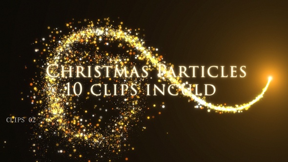 Golden Christmas Particle