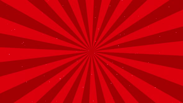 Red Sunburst Cartoon Comic Background