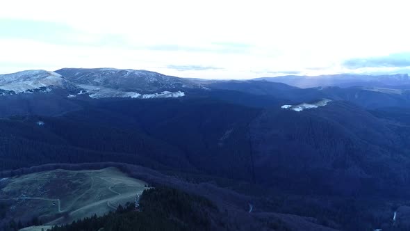 Beautiful View Of Winter Mountains