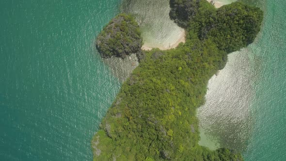 Seascape of Caramoan Islands, Camarines Sur, Philippines