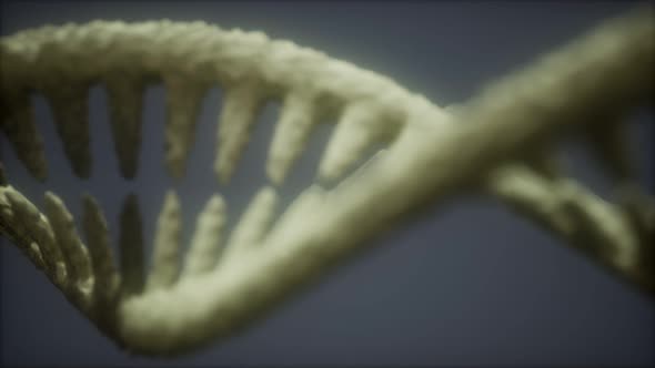 Bright Particulate 3D Rendered DNA