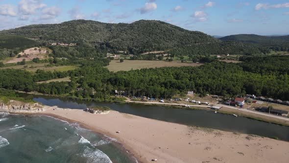 Aerial Beachside Resorts