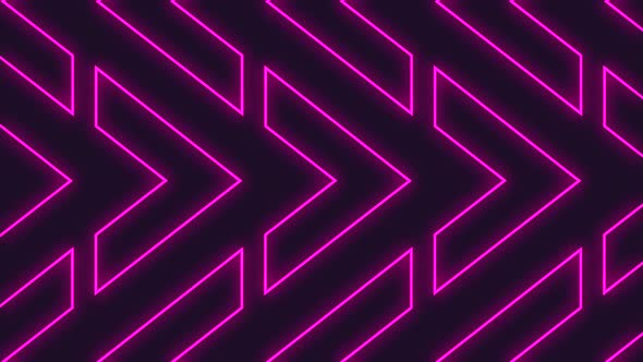 Neon Pink Arrows Moving From Left to Right Background Wallpaper