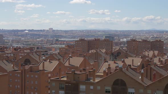 Madrid cityscape with houses