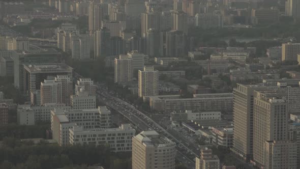 View of the City From a Height. Landscape. Beijing. China. Asia