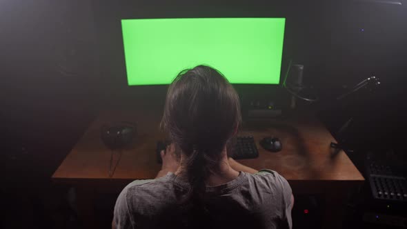 Creative Man Working in Front of the Computer