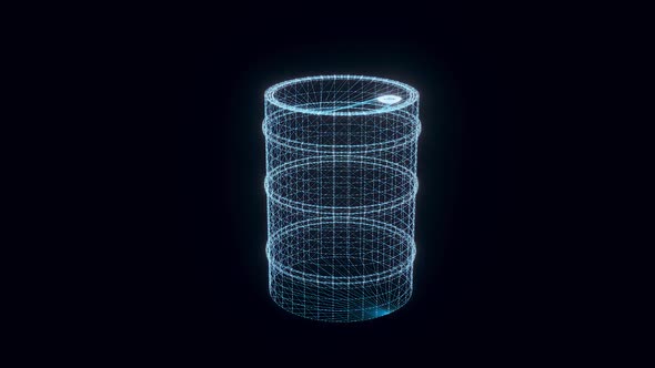 Explosive Barrel Hologram Rotating Hd