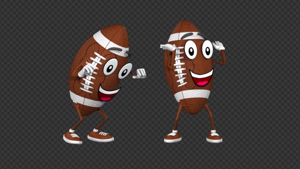 American Football Ball Dancing Disco (2 Pack)