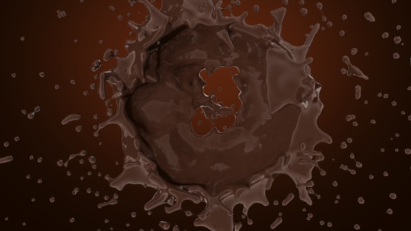 Circle Chocolate Splash