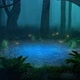Fireflies above Pond in the Forest - VideoHive Item for Sale