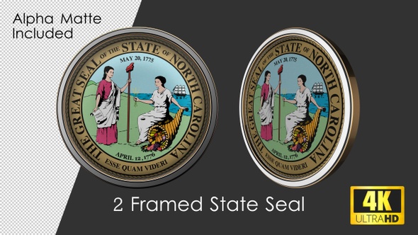 Framed Seal Of North Carolina State