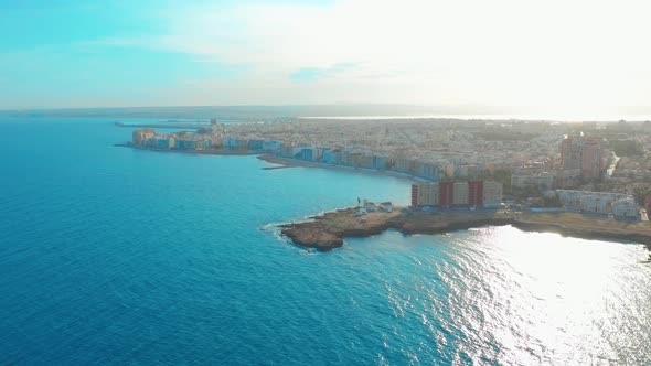 Aerial View of Beach and Coast Blanca